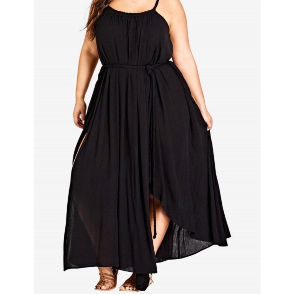 City Chic Black Maxi Dress